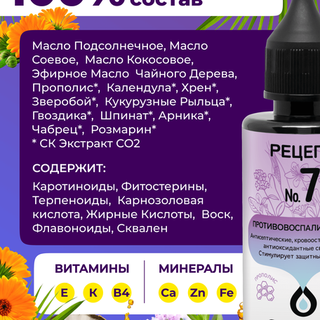 ОйлДент Рецепт №7
Противовоспалительный